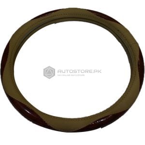 Steering Cover Brown and Beige