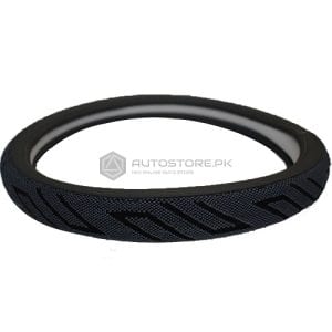 Steering Cover Black With Grey Pattern