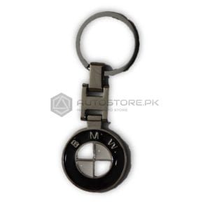 Black BMW Chrome Metal Key Chain