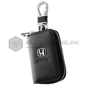 Honda Leather Zipper Key Chain