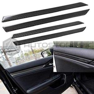 Honda Civic Interior Door Panel Strip Carbon Fiber 2016-2021