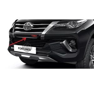 Toyota Fortuner Front TRD Grill Strip Black 2016-2021