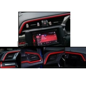 Honda Civic FC Dashboard Red Trim 2016-2021
