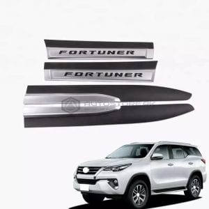 Toyota fortuner Matt Black Silver Big Door Moulding V3 2016-2023