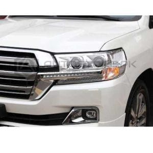 Toyota Land Cruiser FJ200 LED DRL Head Lamp Strip Chrome 2015-2020