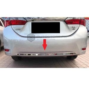 Toyota Corolla Rear Bumper Lower Lip Chrome 2014-2020