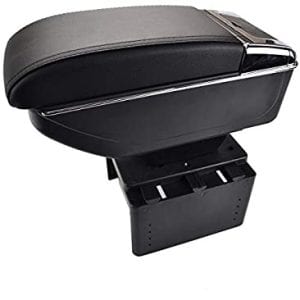 Universal Arm Rest 6 USB Black Chrome