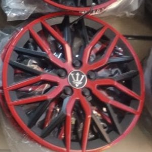 Red And Black Wheel Cover 13 Inches