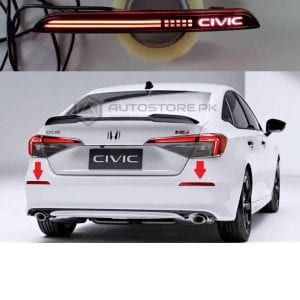 Honda Civic Rear Bumper Reflector Red V2 2022-2023