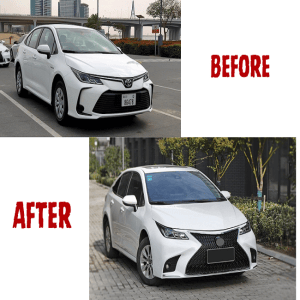 Toyota Corolla Hybrid 2021 Conversion to Lexus Rx Style Body kit