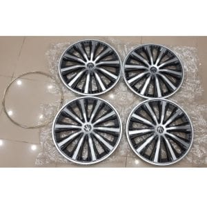 Sliver and Black Wheel Cover 15 Inches
