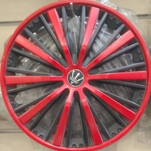 Red And Black ABS Wheel Cover 15 Inches