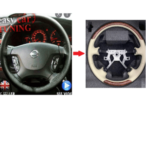 Wood Leather Steering V2 For Nissan Y61
