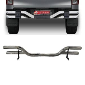 Toyota Hilux Revo | Rocco Rear Safeguard Stainless Steel F-6 2016-2024