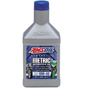 AMSOIL 10W-40 Metric Motorcycle Oil 946ml