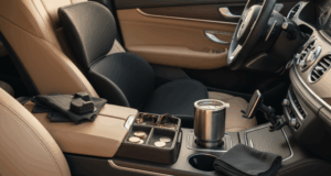 A blog banner image showing car accessories