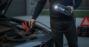 A blog banner about jump starting a car