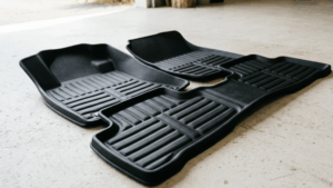 A blog banner image showing floor mats