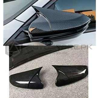 Honda Civic Carbon Fiber Side Mirror Cover Batman Style 2016-2021