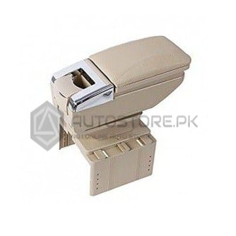 Universal Arm Rest 6 USB Beige Chrome