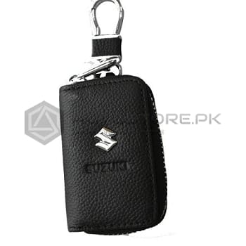 Suzuki Leather Zipper Key Chain
