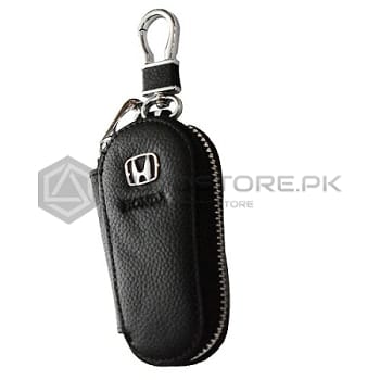 Honda Leather Zipper Keychain