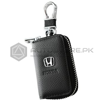 Honda Leather Zipper Key Chain
