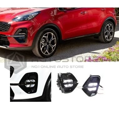 Kia Sportage Led Drls Fog Lamp Cover 2019-2021