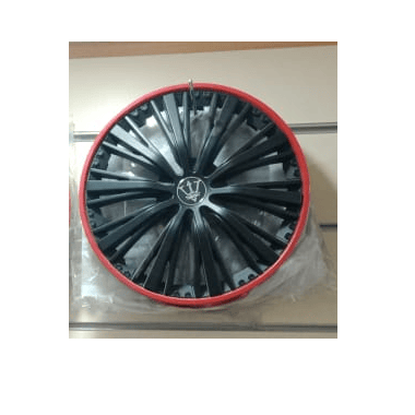 Black And Red ABS Wheel Cover 13 Inches