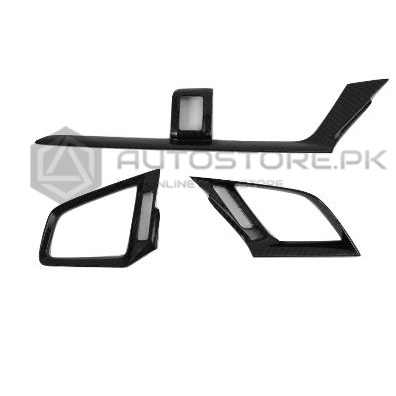 Honda Civic Inner Air Vent Carbon Fiber Trim 3Pcs 2016-2021