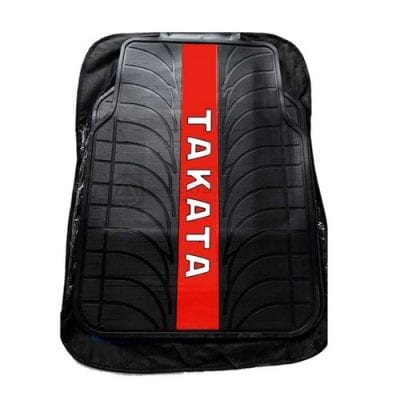 Takata PVC Floor Mat Black and Red