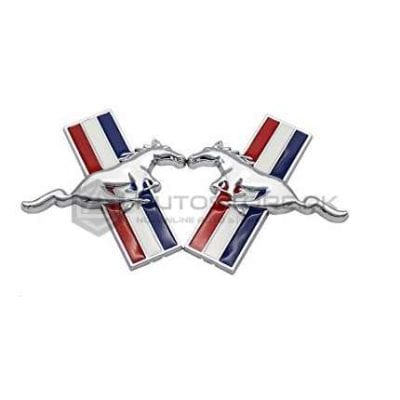 Mustang Metal Logo Multi Color Each