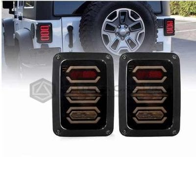 Wrangler Jeep Tail Lamps Full Function LED Back Lamps