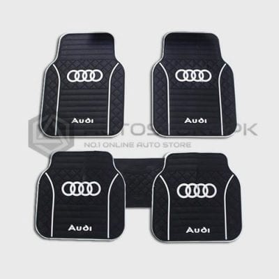 High Quality PVC Floor Mat Audi White