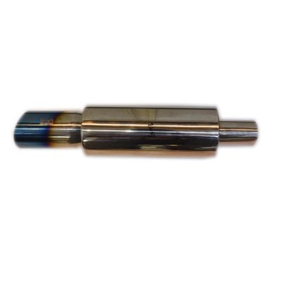 Burnt Tip Neo Chrome Trim Cut Universal Exhaust Pipe