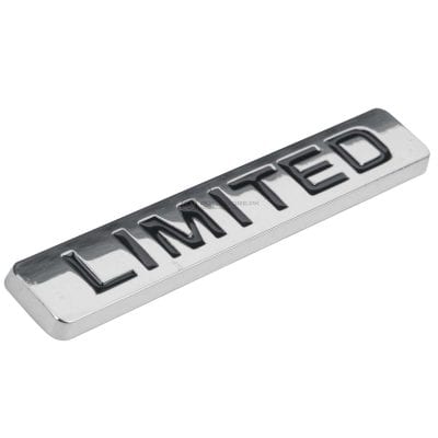 Limited Metal Logo Silver Black