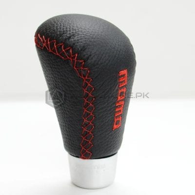 Momo Leather Gear Knob with Red Stitch