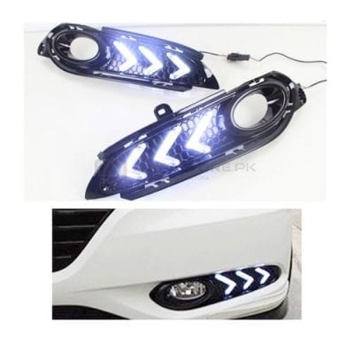 Fog Lamp DRL Covers White Color For Honda Vezel