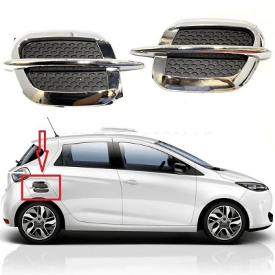 Back Fender Air Flow Black and Chrome