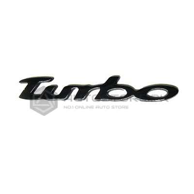 Turbo Metal Logo Black Large
