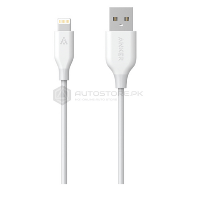 Anker MFI USB To Lightning Round Cable White