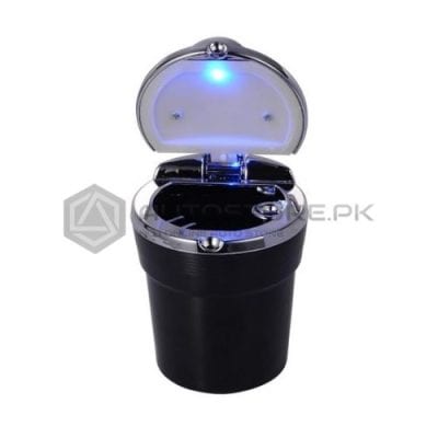 LED Chrome Black Car Ashtray