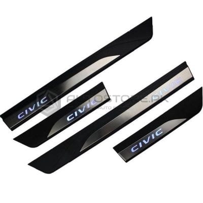 Honda Civic Sill Plates with LED Bar 2016-2021