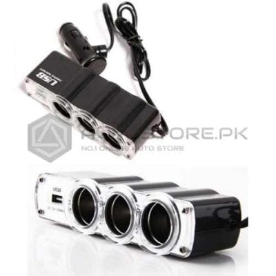 3 Socket with 1 USB