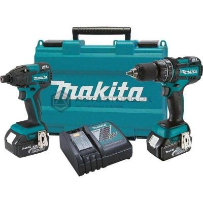 Makita LXT239 LXT Lithium-Ion Brushless Cordless 2Pcs Combo Kit With 2 Batteries 18-V