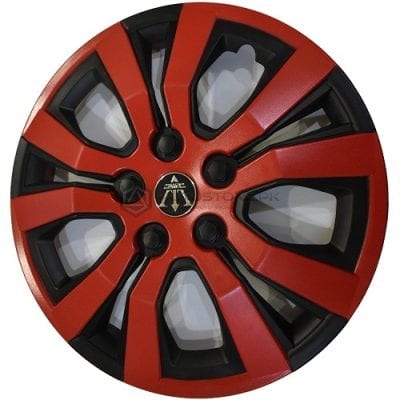 Black and Red ABS Wheel Covers