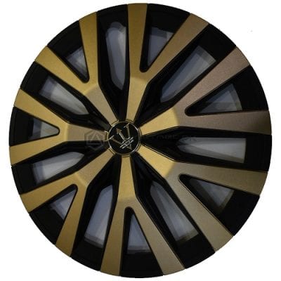 Black and Gold ABS Wheel Cover 14 Inches