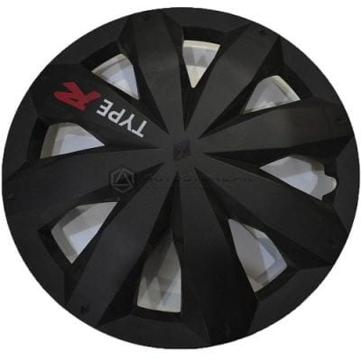 Black Type-R Wheel Cover 12 Inches