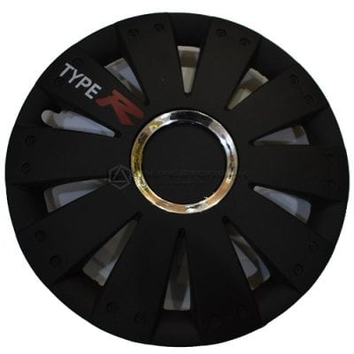 Black Type R Wheel Cover 12 Inches