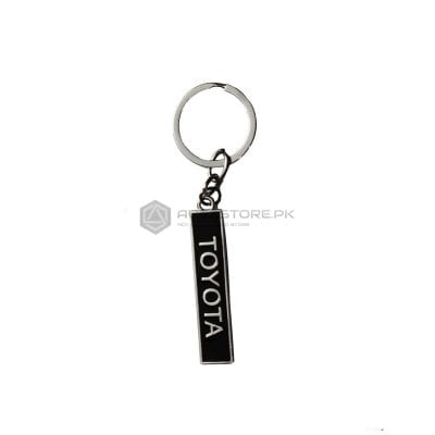 Black Toyota Metal Key Chain